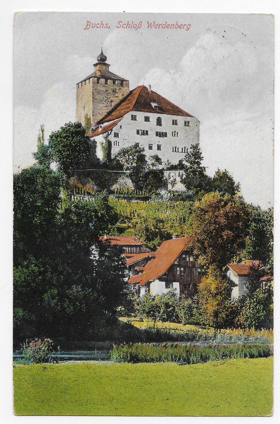 Ansichtskarten: Buchs, Schloss Werdenberg – Gebraucht aus Hefenhofen von Richsalz