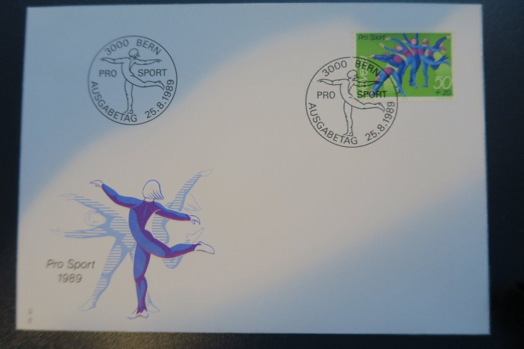Alle Briefmarken: 2 FDC Pro Sport 1986 und 1989 – Gebraucht aus Altdorf UR von boardsofcanada