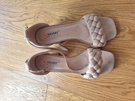 Sommer Sandaletten mit geflochtenem Riemen, Grösse 37