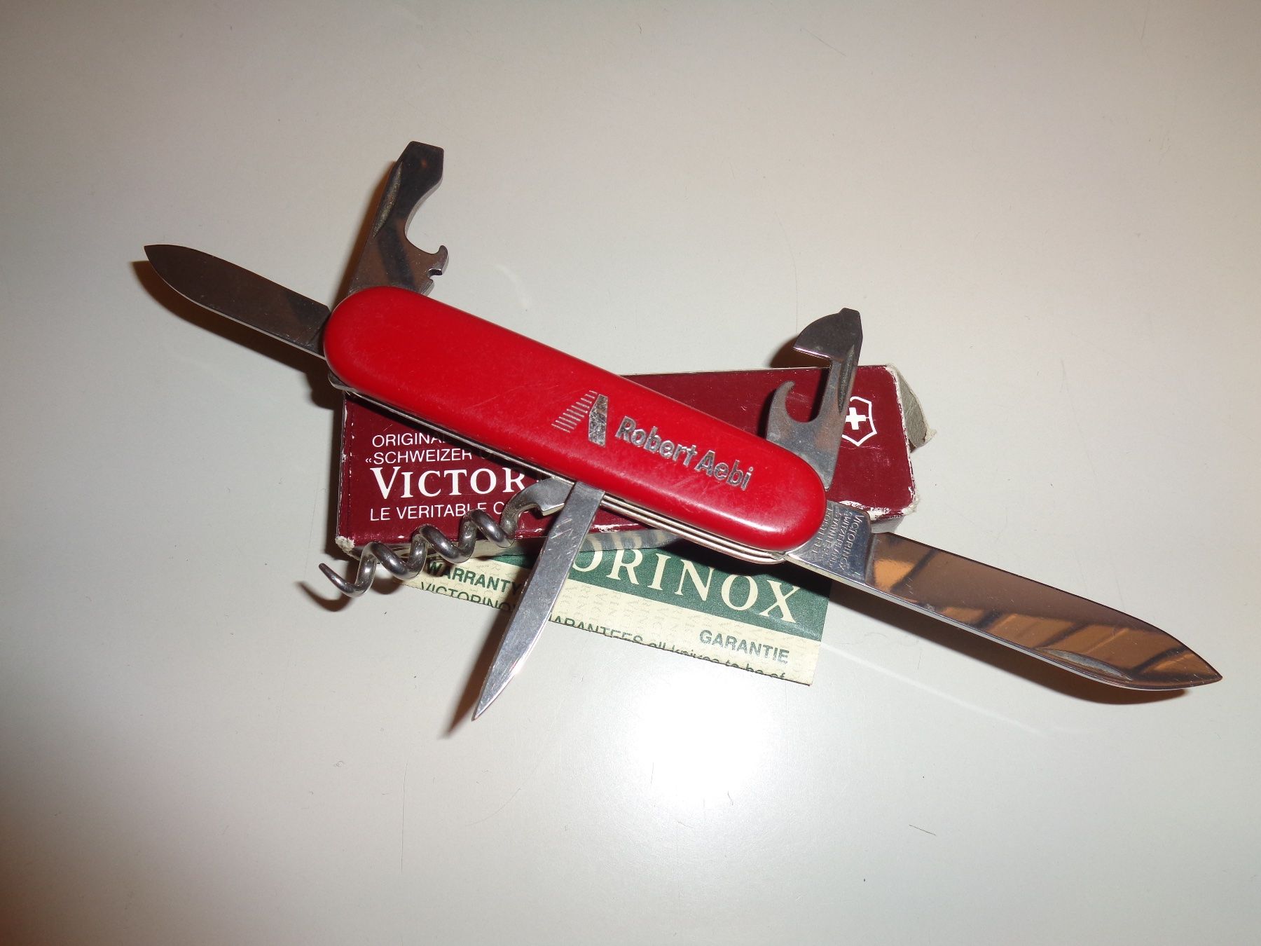 Victorinox Coltelli tascabile: Victorinox Offiziersmesser, Original mit Box – Usato da Weinfelden venduto da Fortress 1