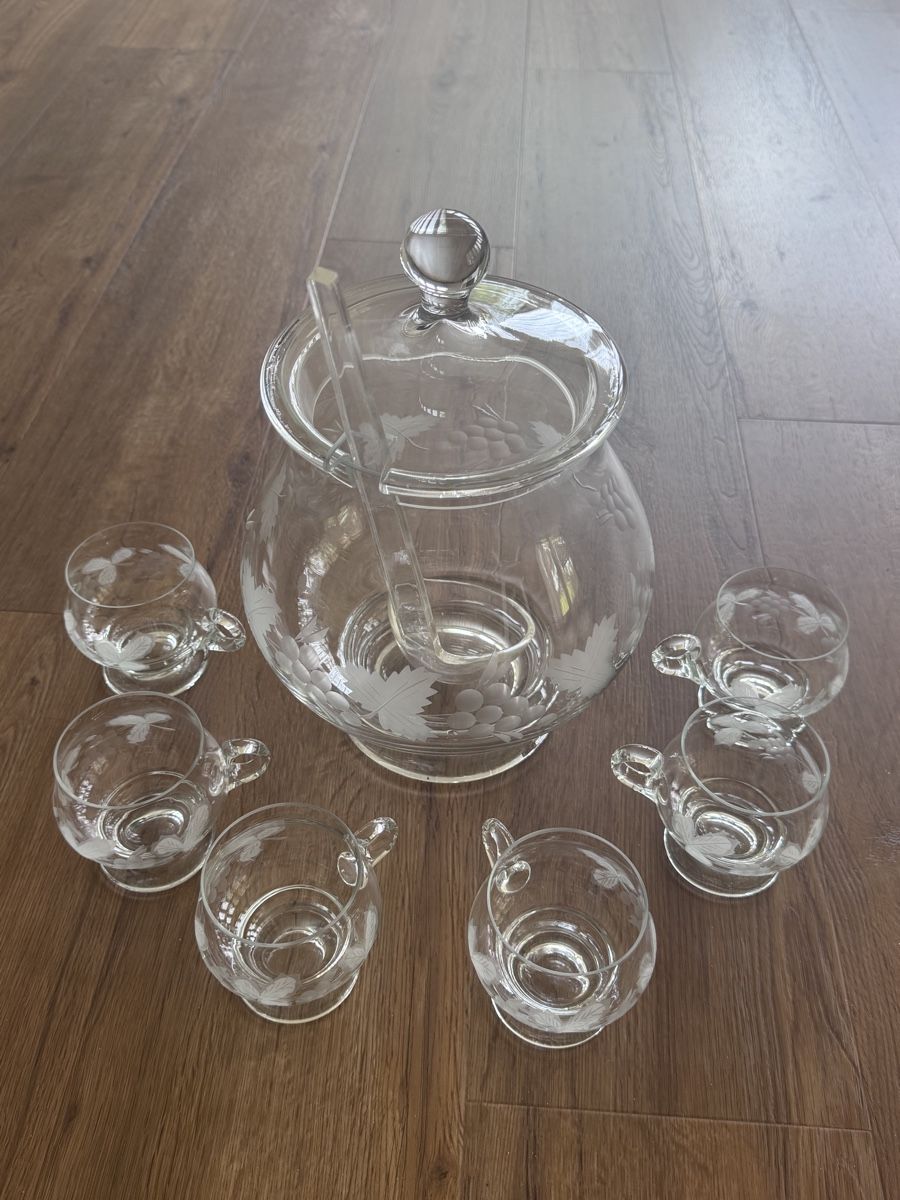 Gläser: Bowle-Set aus Glas – Gebraucht aus Samstagern von lexli83