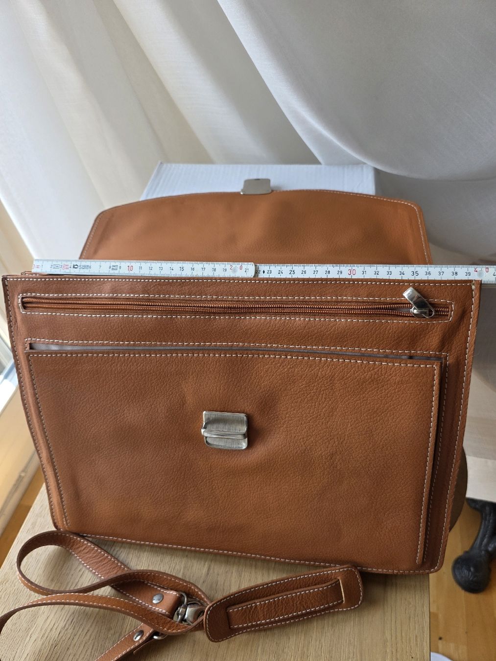 Koffer & Taschen: Aktentasche Vollnarbenleder, braun 2 Hauptfächern – Neu (gemäss Beschreibung) aus Zürich von Zanoni 6