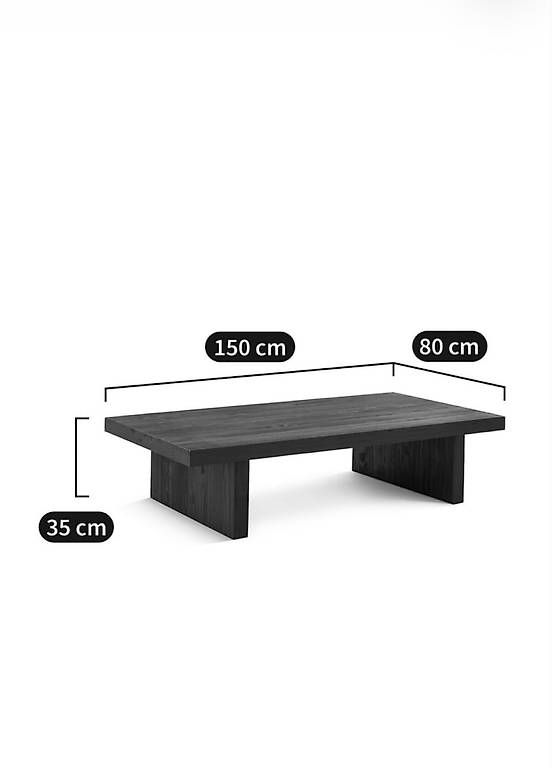 Tische: Couchtisch Kiefer massiv schwarz – Gebraucht aus Gossau SG von ReRaGa 3