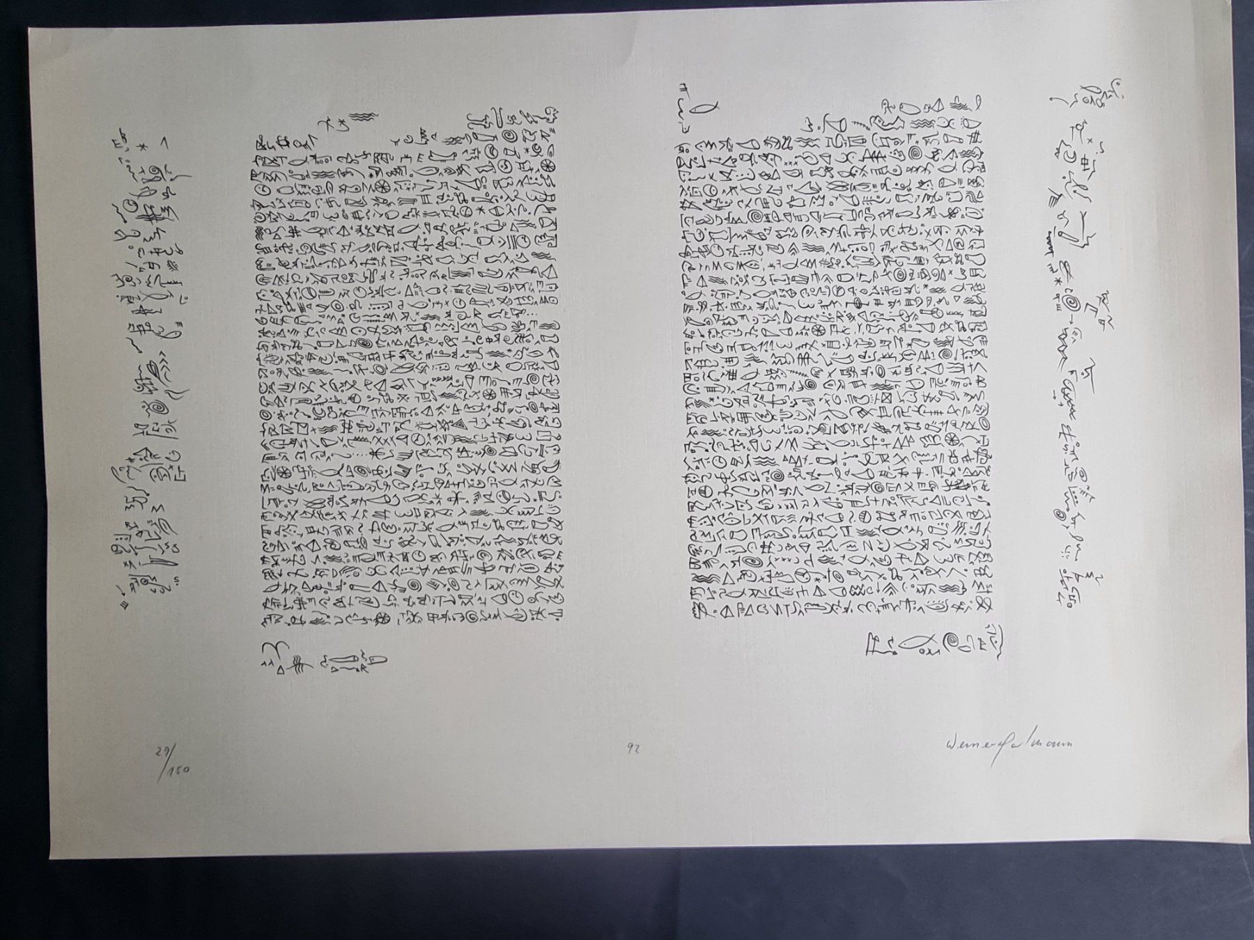 Grafica & Litografie: WERNER HARTMANN SERIGRAPHIE SIGNIERT NUMMERIERT BLATT 29 – Usato da Gersau venduto da kunst-online 1