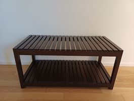 Dunkelbraunes Holzregal Molger Ikea