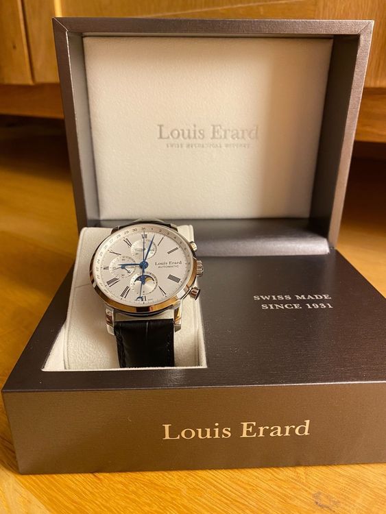 Louis erard excellence online moonphase chronograph