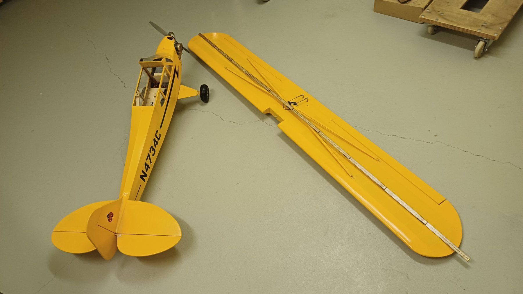 Modellismo RC: Rc Modellflugzeug Piper Cub – Usato da Diegten venduto da Rouge262 3