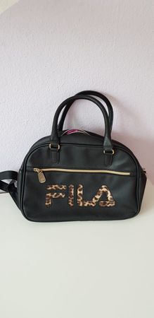 Sac Fila noir motif panthère