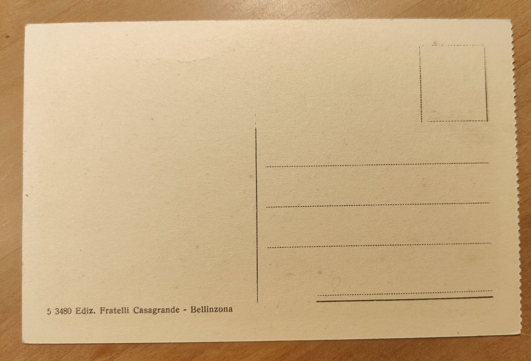 Cartoline postali: Bellinzona Posta e Telegrafo um 1920 – Usato da St. Erhard venduto da Chaeferli6 1