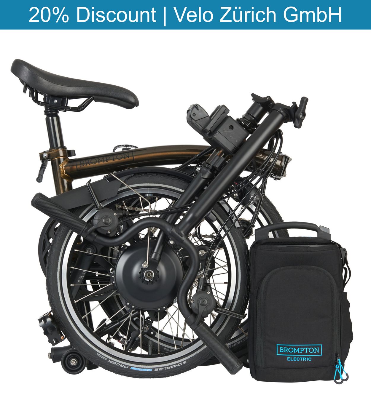Velos: Faltvelo Brompton C Line Electric – Neu (gemäss Beschreibung) aus Zürich von Faltvelos