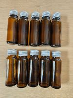 5 x 10 Stück kleine braune "Medizin"- Bastel Fläschchen