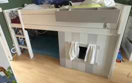 Hochbett Kinderbett Hausbett mit Stauraum