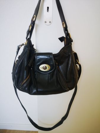 Echtleder Tasche / Handtasche Dunkelblau