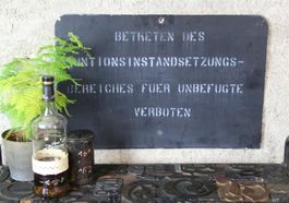 Blechschild "Munitioninstandsetzung"