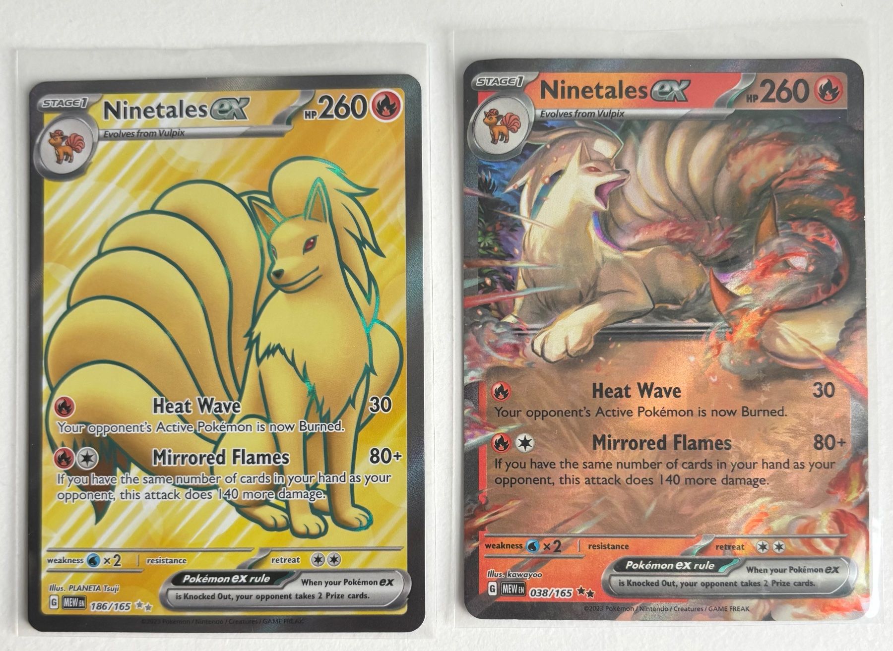 Pokémon Carte collezionabili: Ninetales EX 186/165 + Ninetales 038/165 EN – Usato da Bolligen venduto da MattSchneider