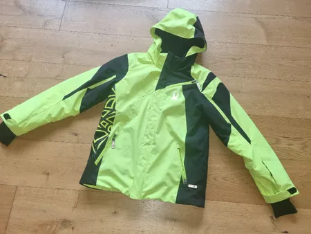 Spyder Skijacke Gr 16/ 164 neongelb