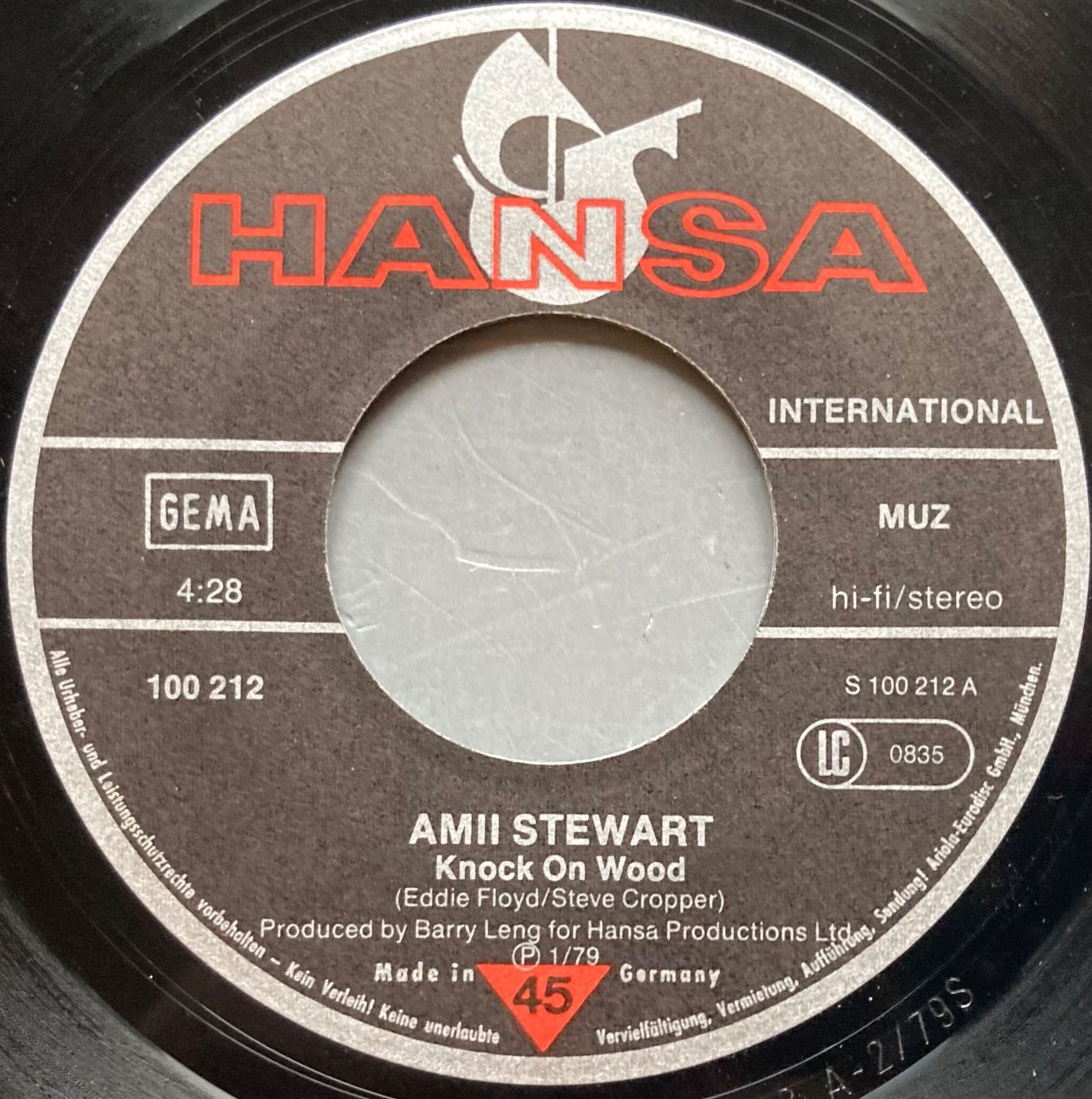 Vinyles: AMII STEWART - KNOCK ON WOOD – D'occasion à Poliez-Pittet par Newtown-Records 2