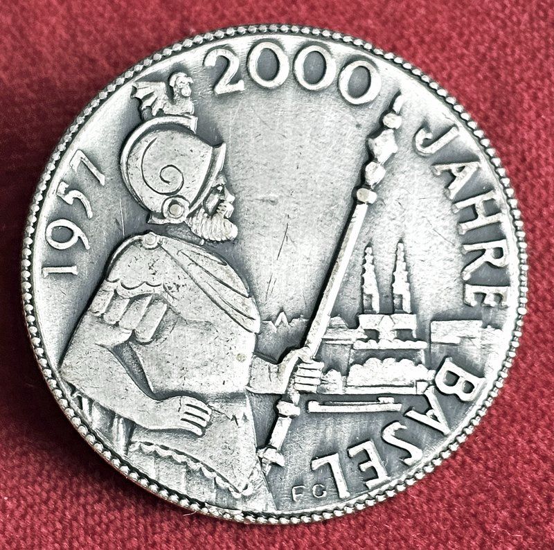 Medaglie: Festabzeichen "2000 JAHRE BASEL" 1957 – Usato da Zug venduto da urzeit