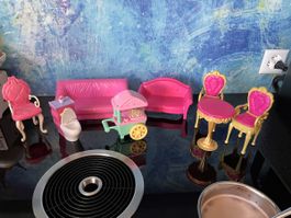 Barbie Möbel Barbiehaus Sofa Stühle Loungemöbel Barbiepuppen