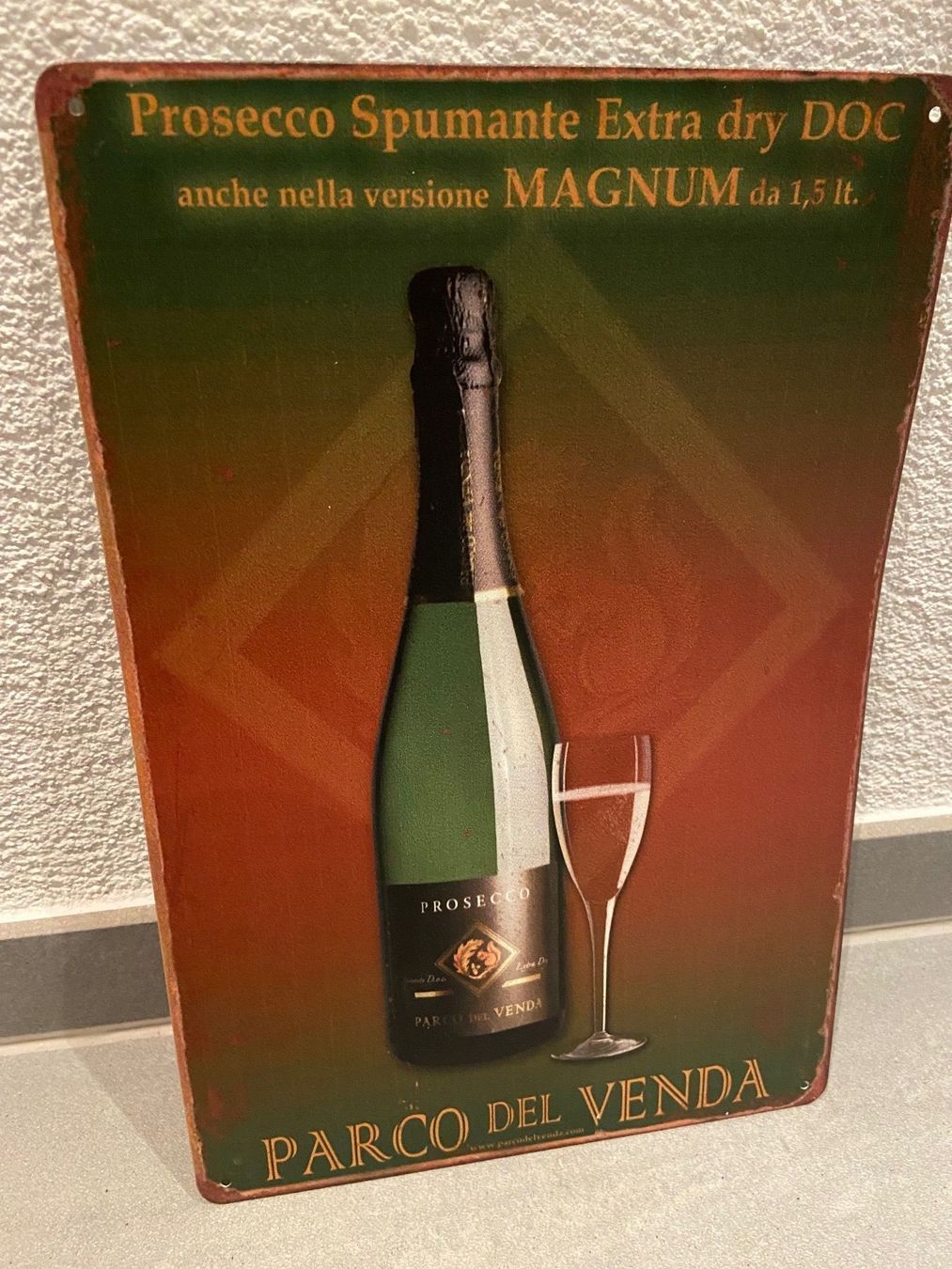 Insegne: PROSECCO EXTRA METALL SCHILD DOC SCHILD NEU! – Nuovo e nell'imballaggio originale da Seon venduto da Aaargauer01
