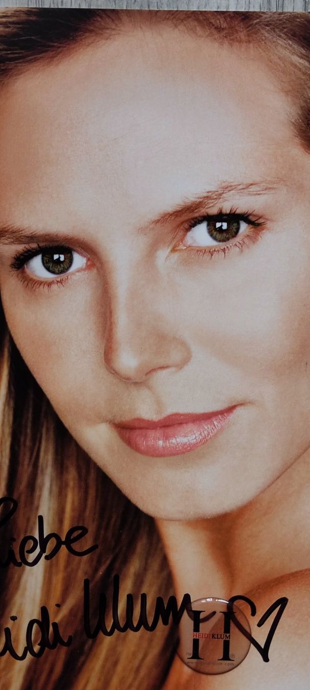 Autografi: Heidi Klum, Original Autogramm – Usato da Grenchen venduto da Boogie10