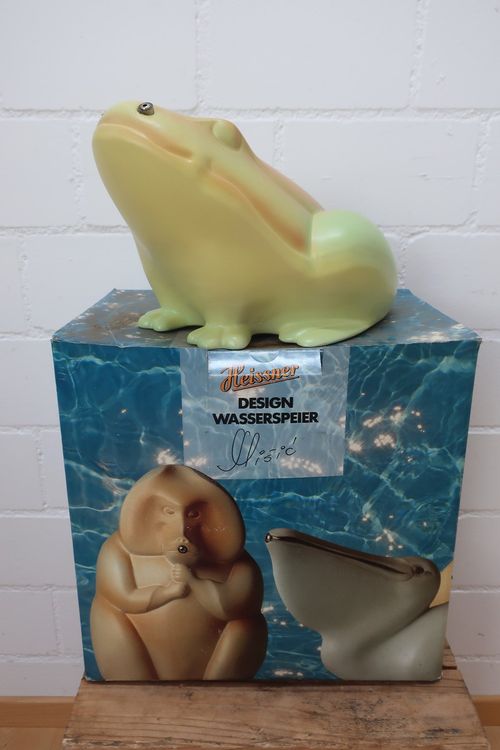 FineInno Schwimmender Frosch – Gartenfigur Aus Harz Für Teich & Balkon