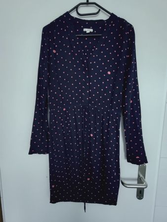 GAP Damen Kleid dunkelblau mit rosa Punkten Grösse S