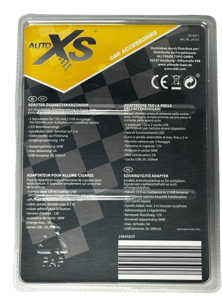 Unità & Adattatore: Auto XS Zigarettenanzünder Adapter 12V mit USB Anschluss – Nuovo e nell'imballaggio originale da Meikirch venduto da Konkursverwertung 2