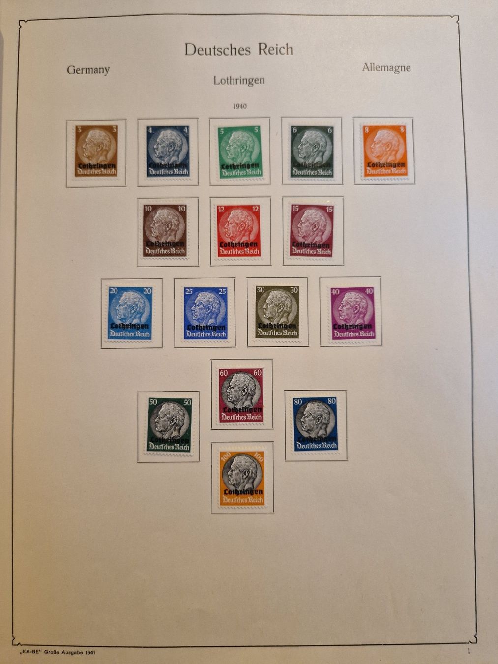 Tutti i francobolli: Deutsches Reich Lothringen Briefmarken – Nuovo (secondo la descrizione) da St. Gallen venduto da Enrico_SG