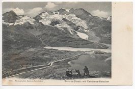 BERNINA HOSPIZ mit Cambrena-Gletscher