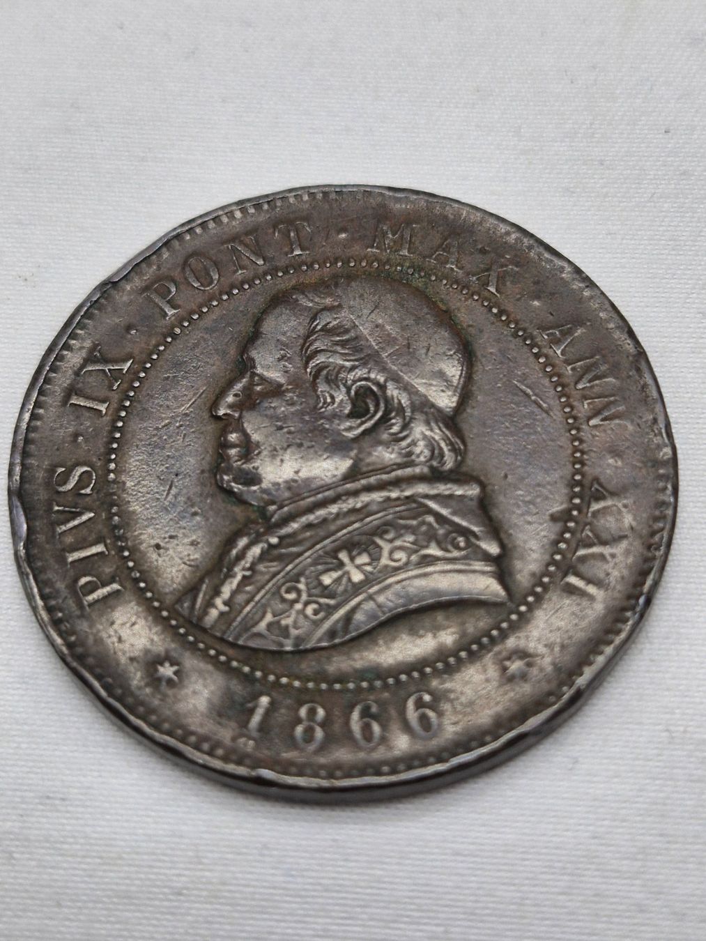 Tutti le monete: VATICAN / 4 SOLDI / 1866 – Usato da Bulle venduto da italicum 1
