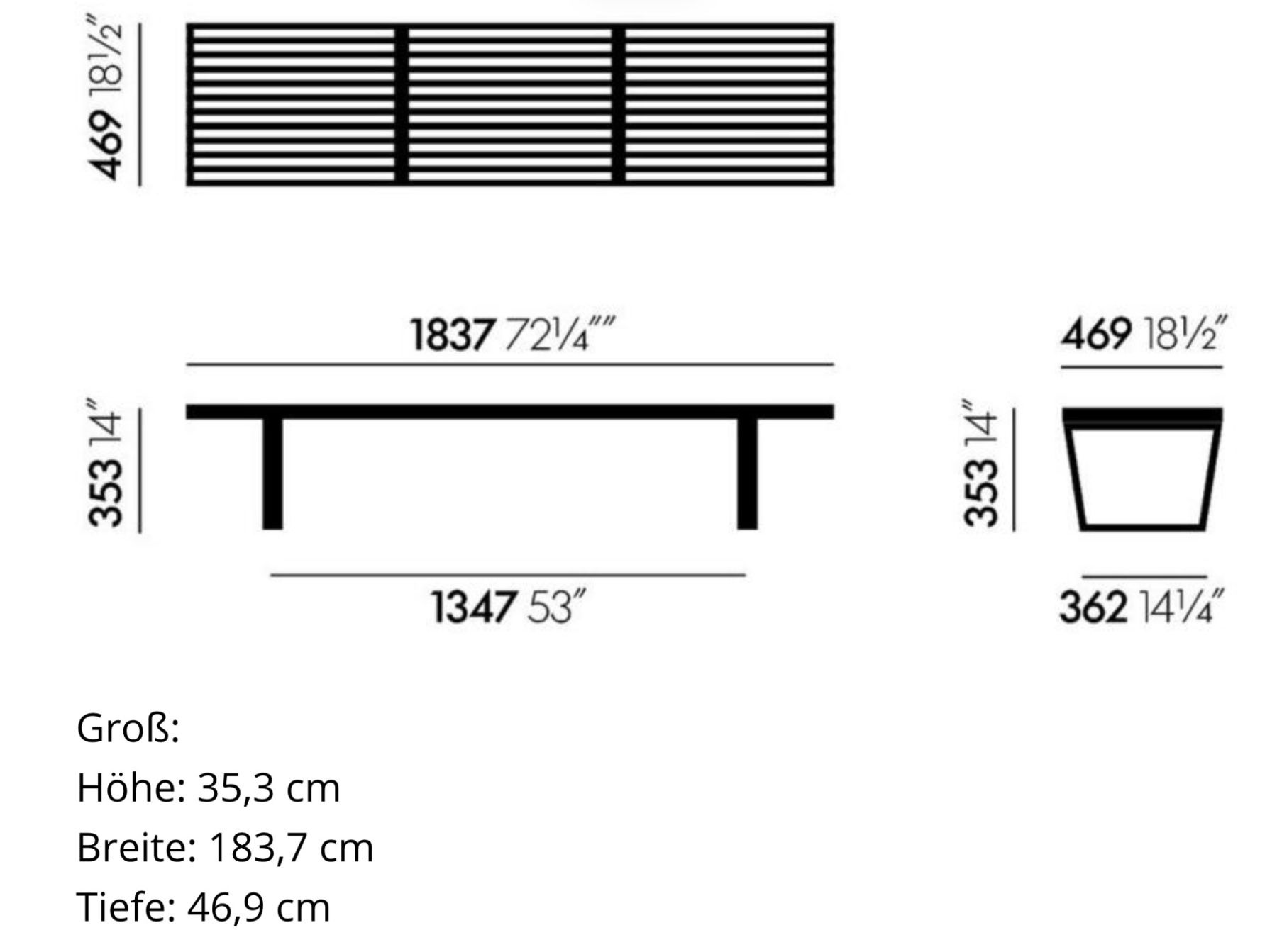 Panchine: VITRA NELSON BENCH - Die multifunktionale GROSSE Bank – Usato da Dinhard venduto da StellaMaria 8