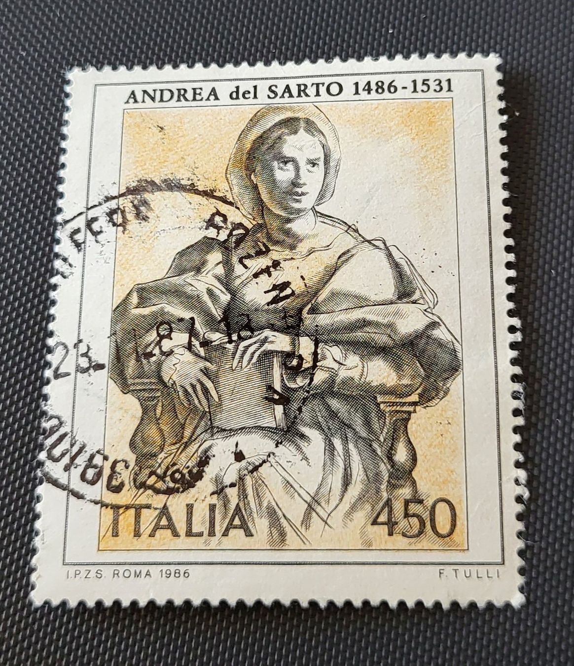 Tutti i francobolli: Italien 1986 briefmarke – Usato da St Gallen venduto da Stampsalshobby