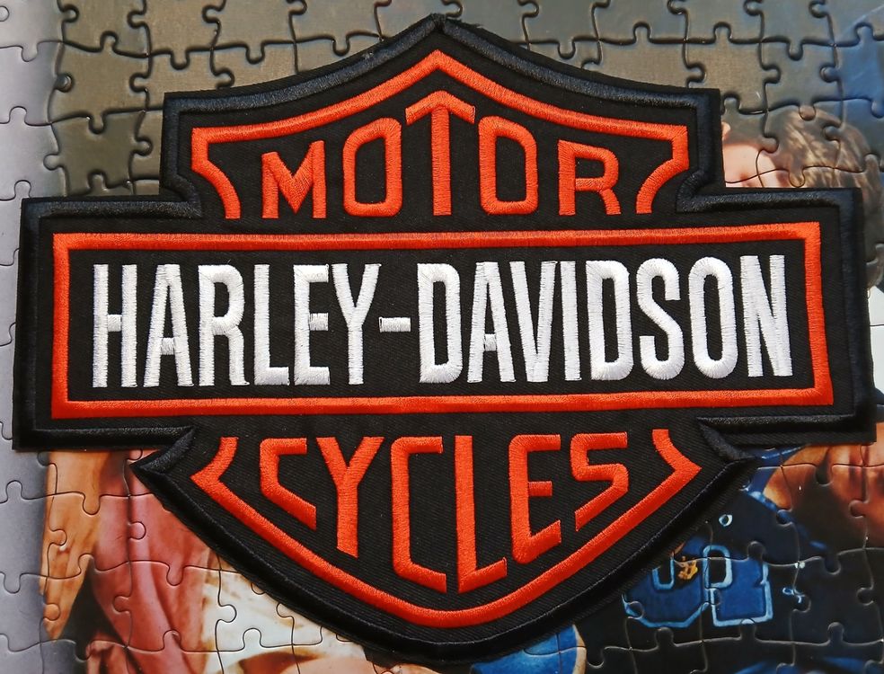 Grand patch brodé Harley-Davidson Motorcycles J065 4