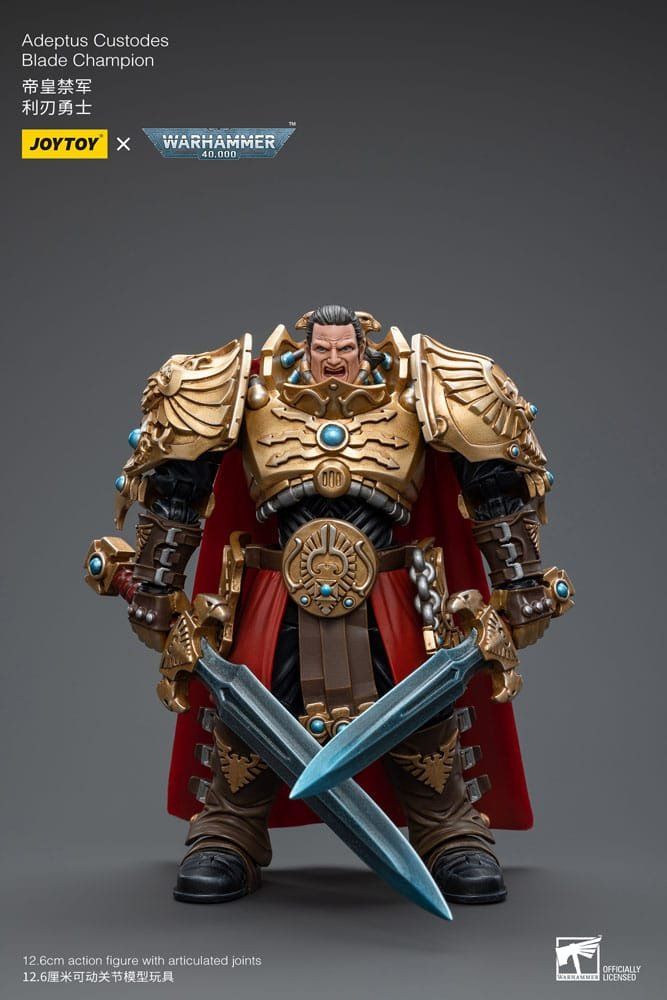 Statuette: Warhammer 40k 1/18 Adeptus Custodes Blade Champion 12 cm – Nuovo e nell'imballaggio originale da St-Imier venduto da ATTAKSHOP 4