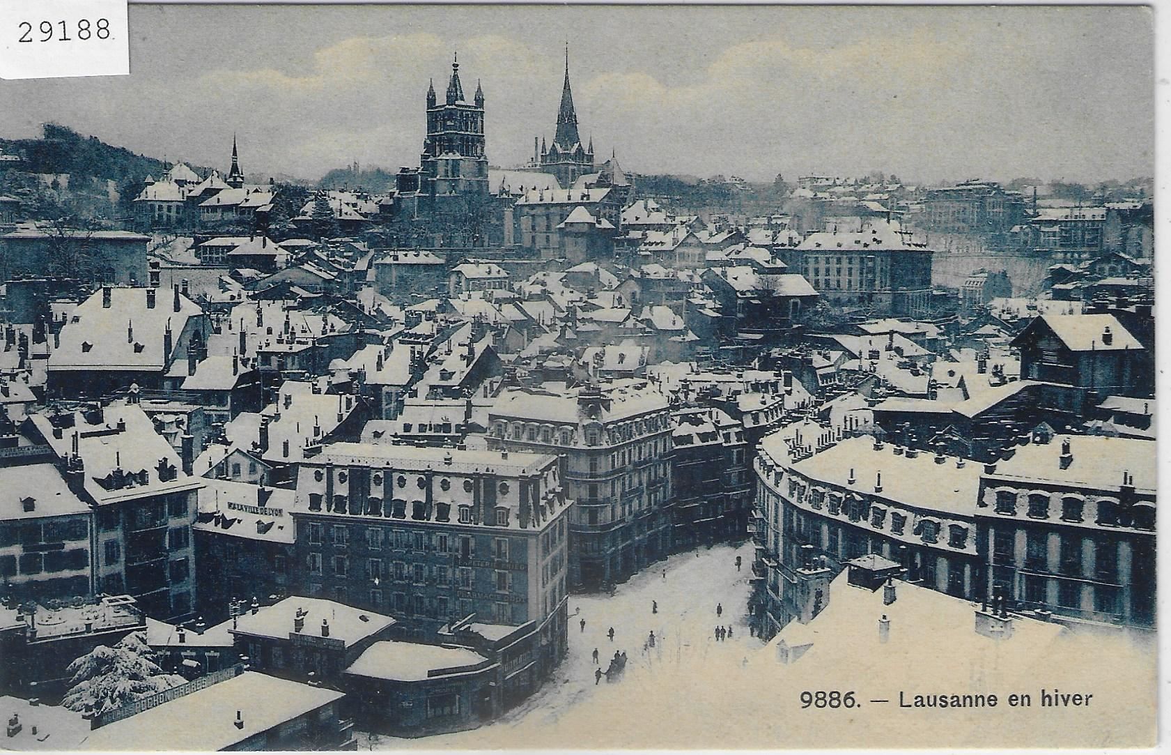Cartes postales: Lausanne en hiver – D'occasion à Ettingen par Kartenplanet