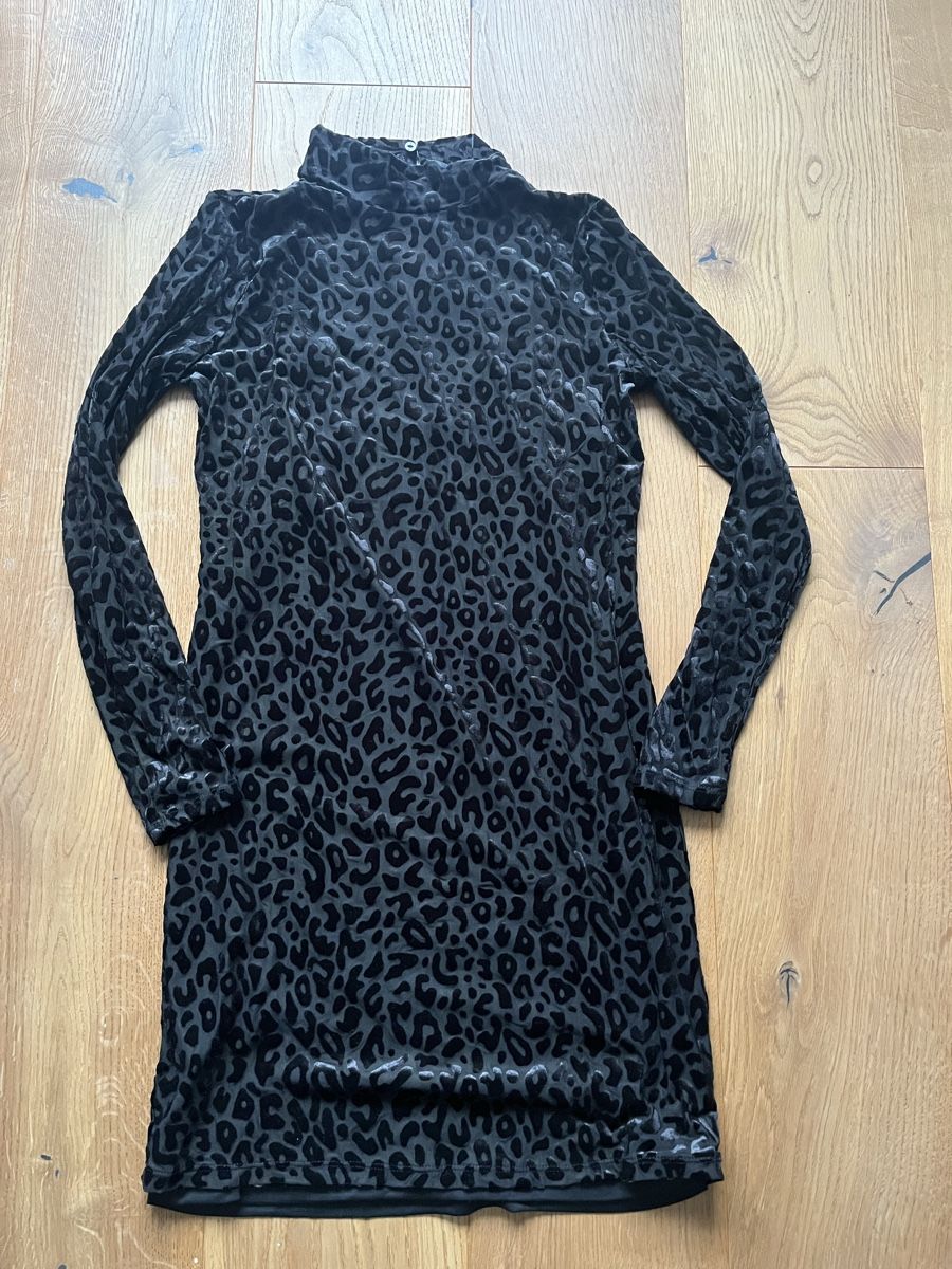 Mango Robes: Neuwertig! Mango Samtkleid Leopard, Leo, – Neuf (Voir description) à Sax par _Kornblume_ 1