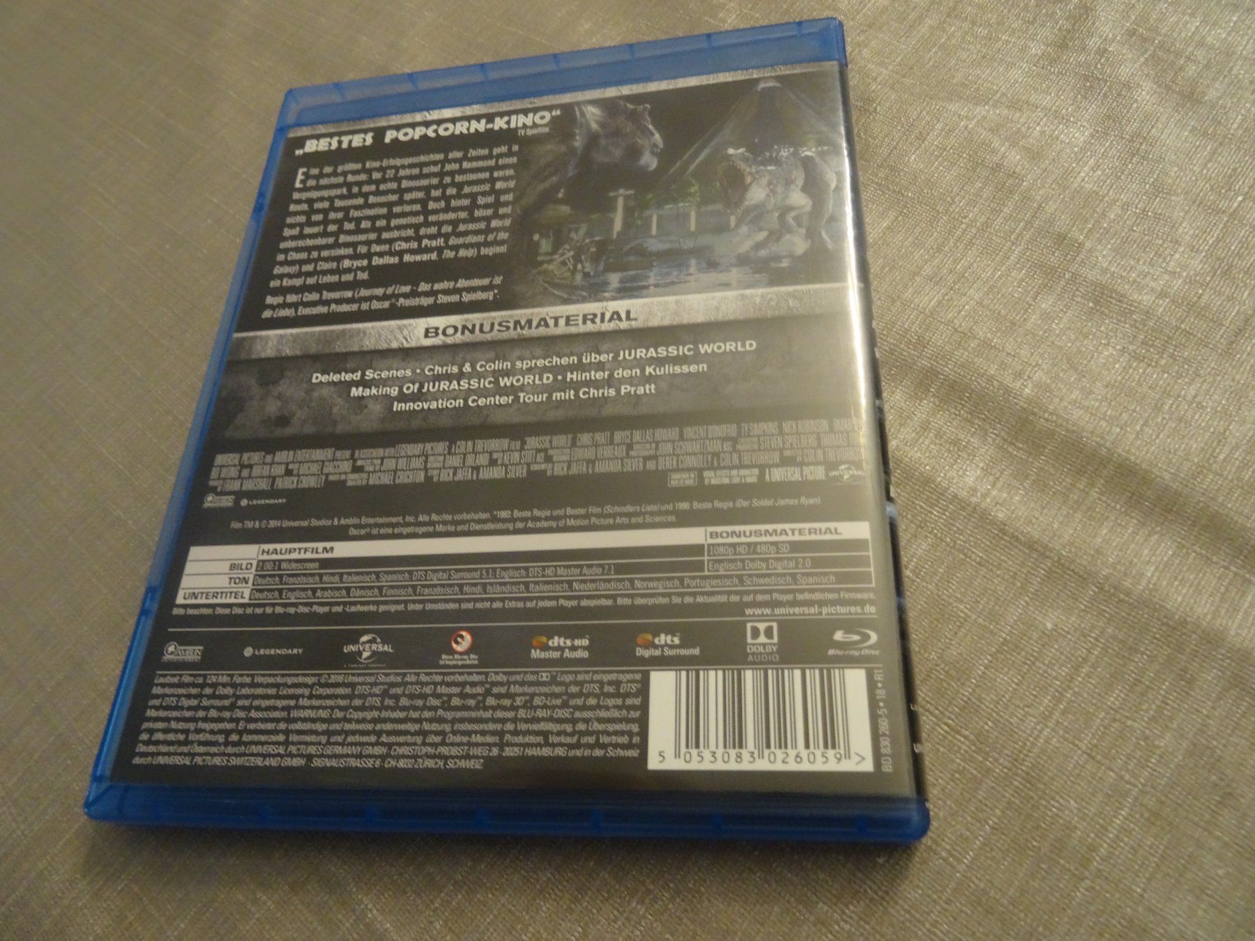 Tutti i DVDs: Jurassic World - Blu-Ray – Usato da Olten venduto da Disc-Verkauf 2