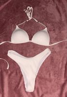 Weisser Bikini mit Perlen, Gr. S - Neuwertig!