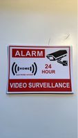 Alarmanlage Videoüberwachung 24h Aufkleber