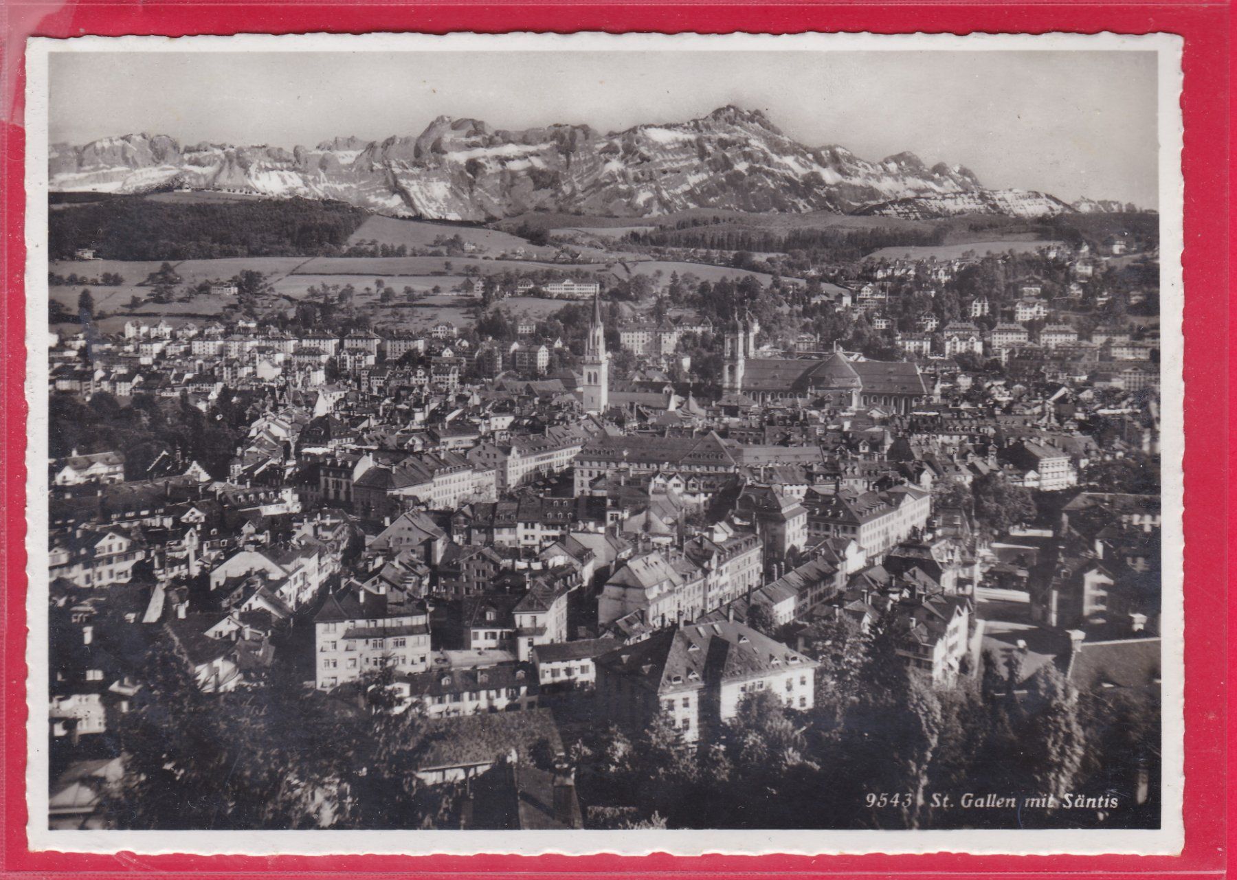 Cartoline postali: ST.GALLEN MIT SÄNTIS – Usato da Oberrieden venduto da Gebirgsstelze