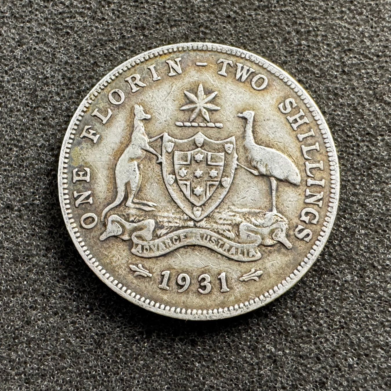Alle Münzen: 1 Florin Silber Australien 1931 – Gebraucht aus Reitnau von tb-muenzen