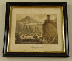 MARTIGNY, VALAIS, LITHOTGAPHIE UM 1840