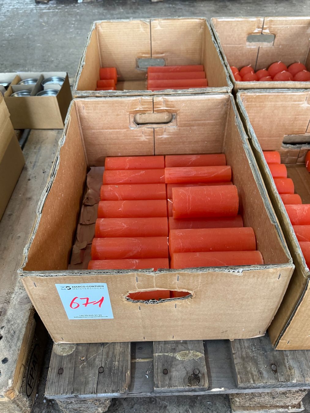 Kerzen: 671 Posten Raureif Kerzen aus Liquidation – Gebraucht aus Derendingen von Meisterstuecke 1