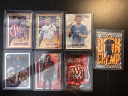 7 Topps Chrome Football Cards Set Near Mint Condition