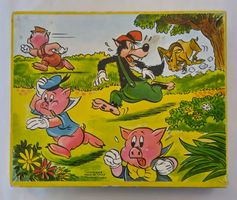 Walt Disney - 3 Puzzle ZigZag 1961 / Je 20 Teile komplett