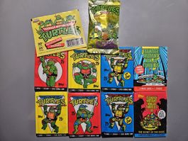 TMNT Turtles retro Konvolut - ungeöffnet Topps 1989