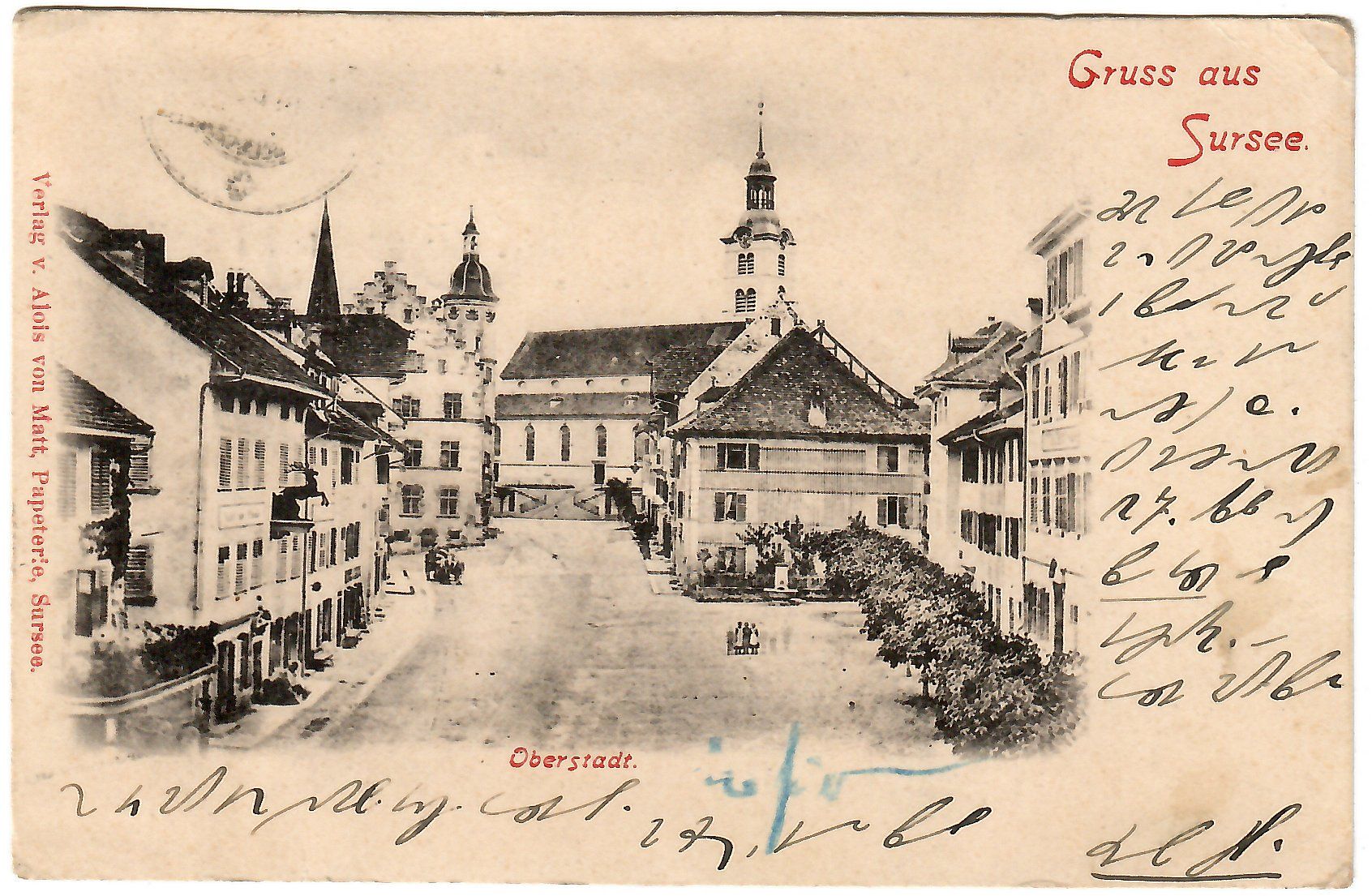 Cartes postales: Ansichtskarte  Sursee,  Oberstadt – D'occasion à Kerns par etma3