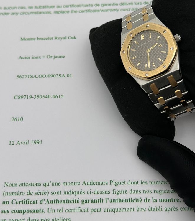 Audemars Piguet Royal Oak 30mm with extract/ service AP Box (Gebraucht ...