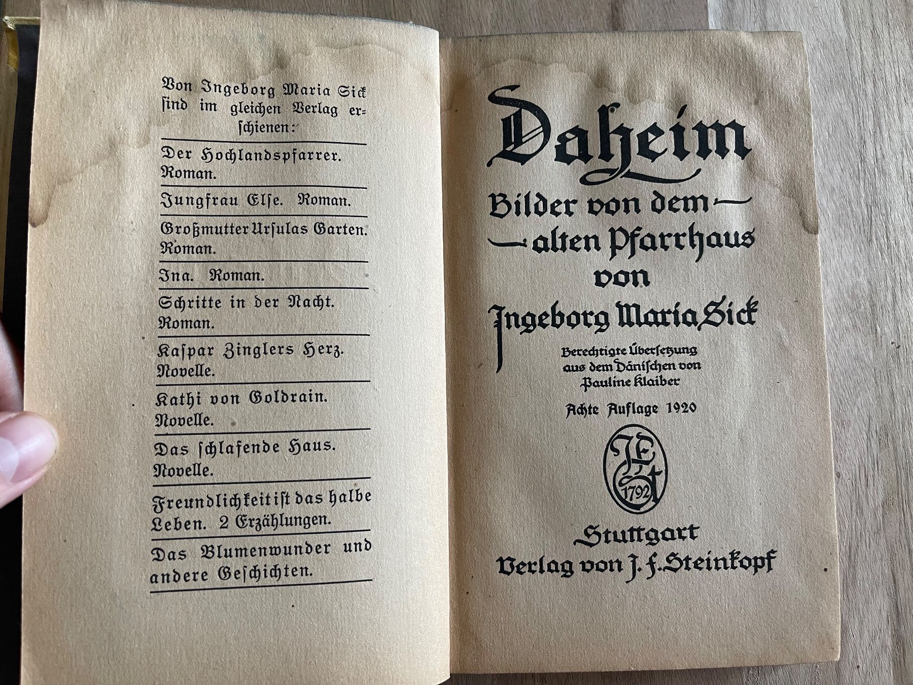 Libri: Daheim - Bilder von dem alten Pfarrhaus – Usato da Zuerich venduto da Dorsi 3